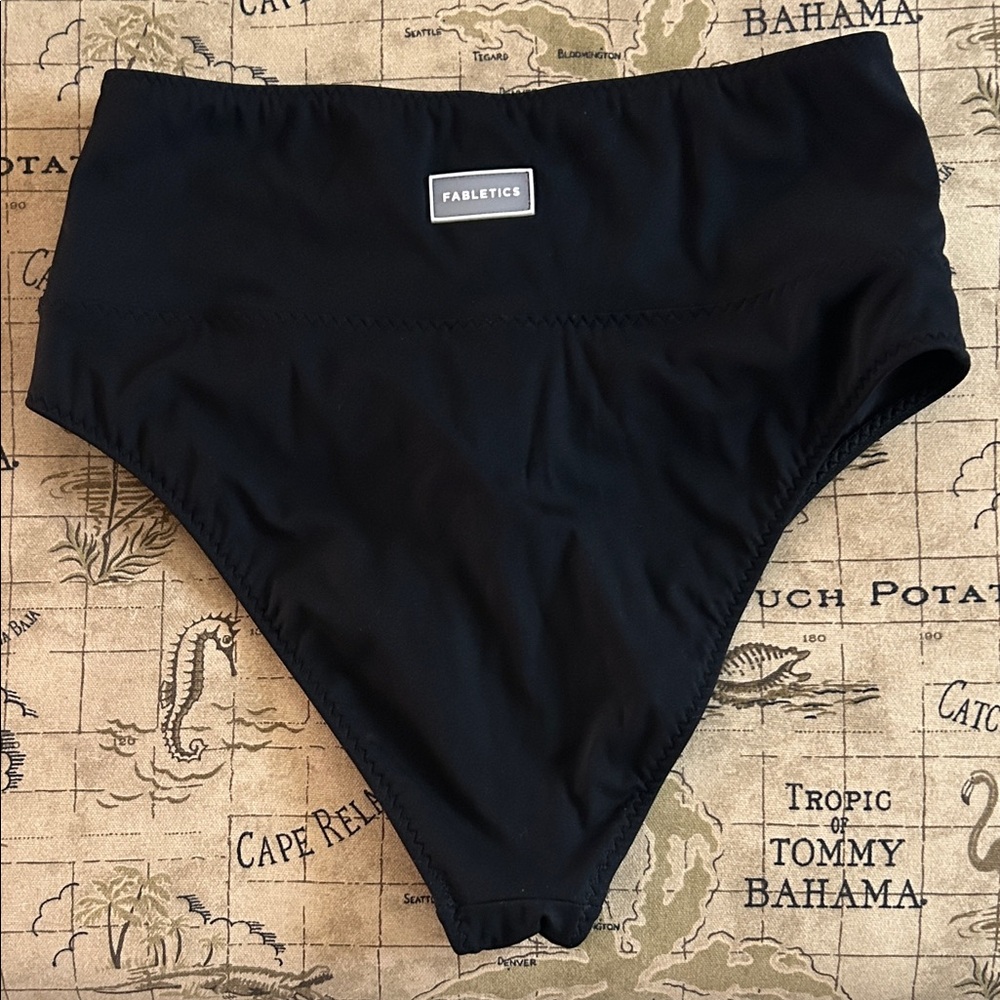 Fabletics Black High-Waist Bikini Set - Picture 2 of 4